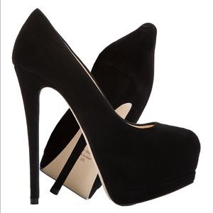 Giuseppi Zanotti Black Suede Eva Pumps